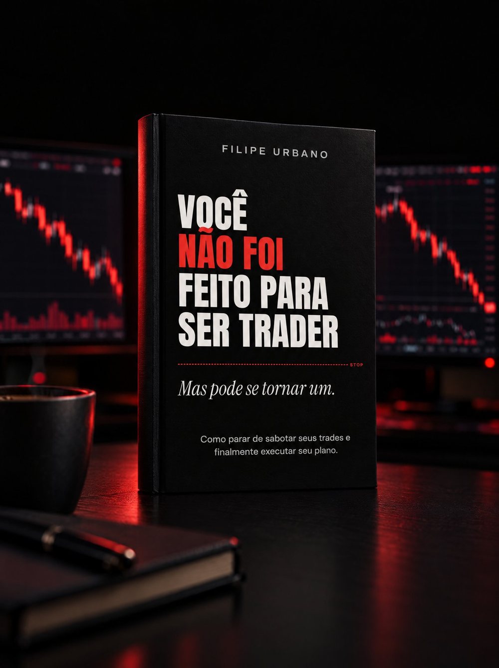O livro sobre a mesa de um trader